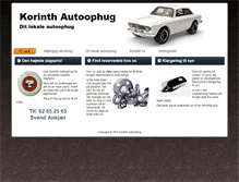 Tablet Screenshot of korinthautoophug.dk